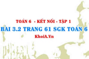 Bài 3.2 trang 61 SGK Toán 6 tập 1 Kết nối tri thức